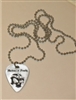 Engraved Personalized Guitar Pick Necklace