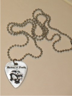 Engraved Personalized Guitar Pick Necklace