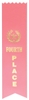 Pink 4th Place Pinked Top Ribbon