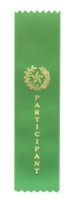 Green Participant Pinked Top Ribbon