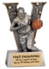 5 inch Woman's Basketball Varsity Sport Resin