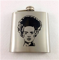 6 oz Bride of Frankenstein Designed Flask