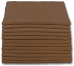 Microfiber Cloth - Terry 16 x 16 300gsm - Brown Bulk Case of 204