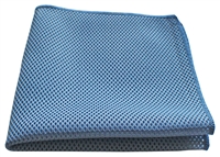 Microfiber Cloth - Mesh Scrubber - 16 x 16 Blue - Bulk Case of 120