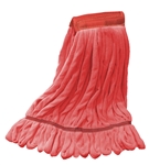 Microfiber Wet Mop - Red - Large 5 Inch Band - Case of 30
