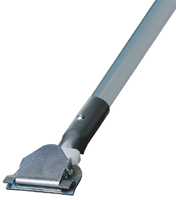 Dust Mop Handle - Gray Fiberglass 60 Inch - Clip On Style - Dozen