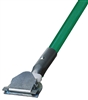 Dust Mop Handle - Green Fiberglass 60 Inch - Clip On Style