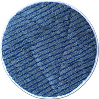 17" GRAY Microfiber CARPET BONNET w/Scrub Strips