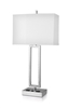 Gatsby Single Table Lamp with 2 Outlets