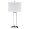 Gatsby Twin Table Lamp with 2 Outlets and USB