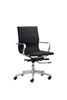 Florence Mid Back Task Chair Black with Metal Arms