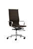 Florence High Back Task Chair with Metal Arms - Brown