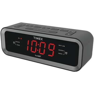 TIMEX T236B AM/FM Dual-Alarm Clock Radio with USB Charge