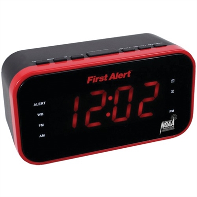 FIRST ALERT SFA150 AM/FM Weather Band Clock Radio with Weather Alert