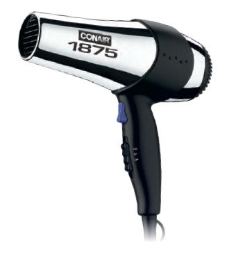 Conair 1875 Watt Chrome Dryer 070RACHNW