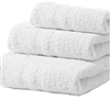 Deluxe Hotel Hand Towels 16x27 3 lb  86/14 Cotton Blend with Double Cam Border