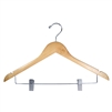 Womens Hanger Natural Flat Standard Chrome Hook