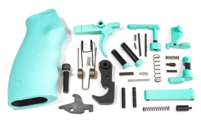 Robins Egg Blue Complete Lower Parts Kit with Ergo Overmolded Grip