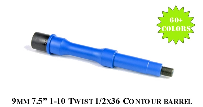 7.5"" 9MM LIGHTWEIGHT PROFILE BARREL, 1:10 TWIST