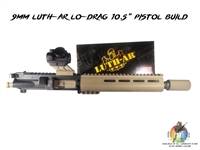 READY TO SHIP!  9mm Luth-AR Lo-Drag 10.5" Pistol Build - In Magpul FDE