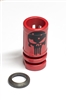 Birdcage Muzzle Device with Black Punisher-COLOR CHOICE