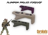 ALUMINUM ANGLED GRIP FOR KEYMOD SYSTEM - Choose your color - Shown here in OD Green, FDE, and Black Cherry Cerakote