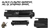 Black Flag/No Quarter AR-15 Stripped Upper Receiver - Custom  Cerakote Black&Cobalt