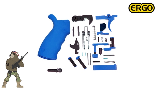 Bright Blue Lower Parts Kit with New! Blue ERGO Grip