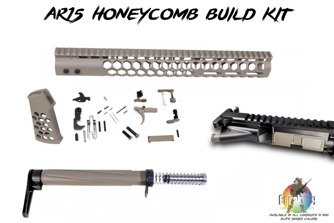 Honeycomb Build Kit 15" AR15 - Shown Here in FDE - You choose color