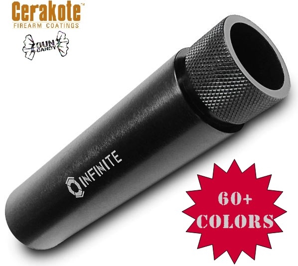 INFINITE 1/2-28 Fake Suppressor w/ Knurled End -COLOR CHOICE