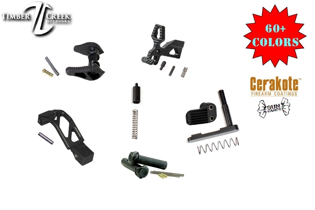 TIMBER CREEK Lower Parts Kit Minus Grip/FCG - Available in over 60 Colors!