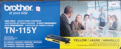 Brother TN-115Y TN115Y Yellow Toner Cartridge Bstock