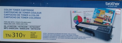 Original Brother TN310Y Yellow Toner Cartridge Bstock