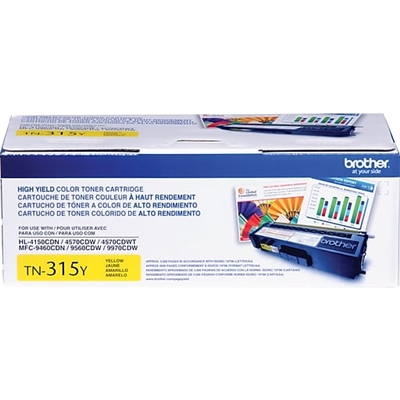 Genuine Brother TN315Y Yellow Toner Cartridge