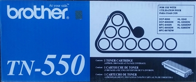 Genuine Brother TN550 Black Toner Cartridge Bstock