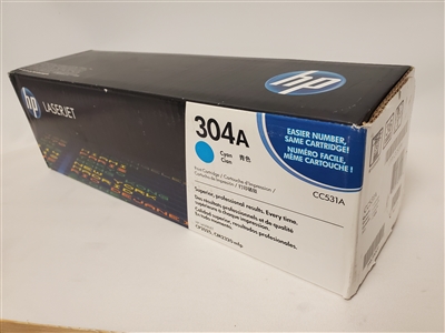 Original HP 304A CC531A Cyan Toner Cartridge bstock