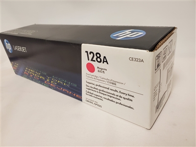 Genuine HP 128A, Magenta Toner Cartridge (CE323A) Bstock