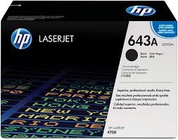 Original HP 643A Q5950A Black LaserJet Toner Cartridge Bstock