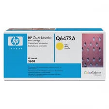 HP 502A, Yellow Original Toner Cartridge (Q6472A) Bstock blue