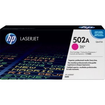 HP 502A, Magenta Original Toner Cartridge (Q6473A)