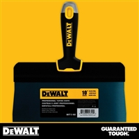 DEWALT 10" Blue Steel Big Back Taping Knife - Soft Grip Handle - Chrome End  2-182