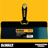 DEWALT 14" Blue Steel Big Back Taping Knife - Soft Grip Handle - Chrome End  2-186