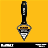 DEWALT Stainless Steel Drywall Pointing Knife - Black Plastic Handle - Chrome End