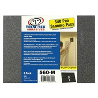 TRIM TEX Black Widow Sanding Pads Medium 150 Grit 6/Pack   560-M