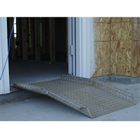 Threshold Plate with Bend and Edges 24" x 36" x 1/4" with 2" Bend and Lip
