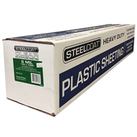 STEELCOAT 6 MIL Clear Plastic Sheeting - 10' X 100'