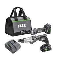 Flex Drywall Screw Gun 24V Cut Out Kit w/ Magazine Attachment