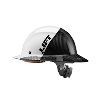 LIFT SAFETY DAX Fifty 50 Carbon Fiber Full Brim Hardhat Hi Vis Black HDF50C 19WC