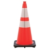 28" Orange Traffic Cone w/ Reflective Collar