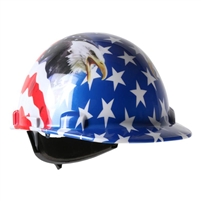 PIP Dom Cap Style American Hard Hat AMERICA Full Graphics